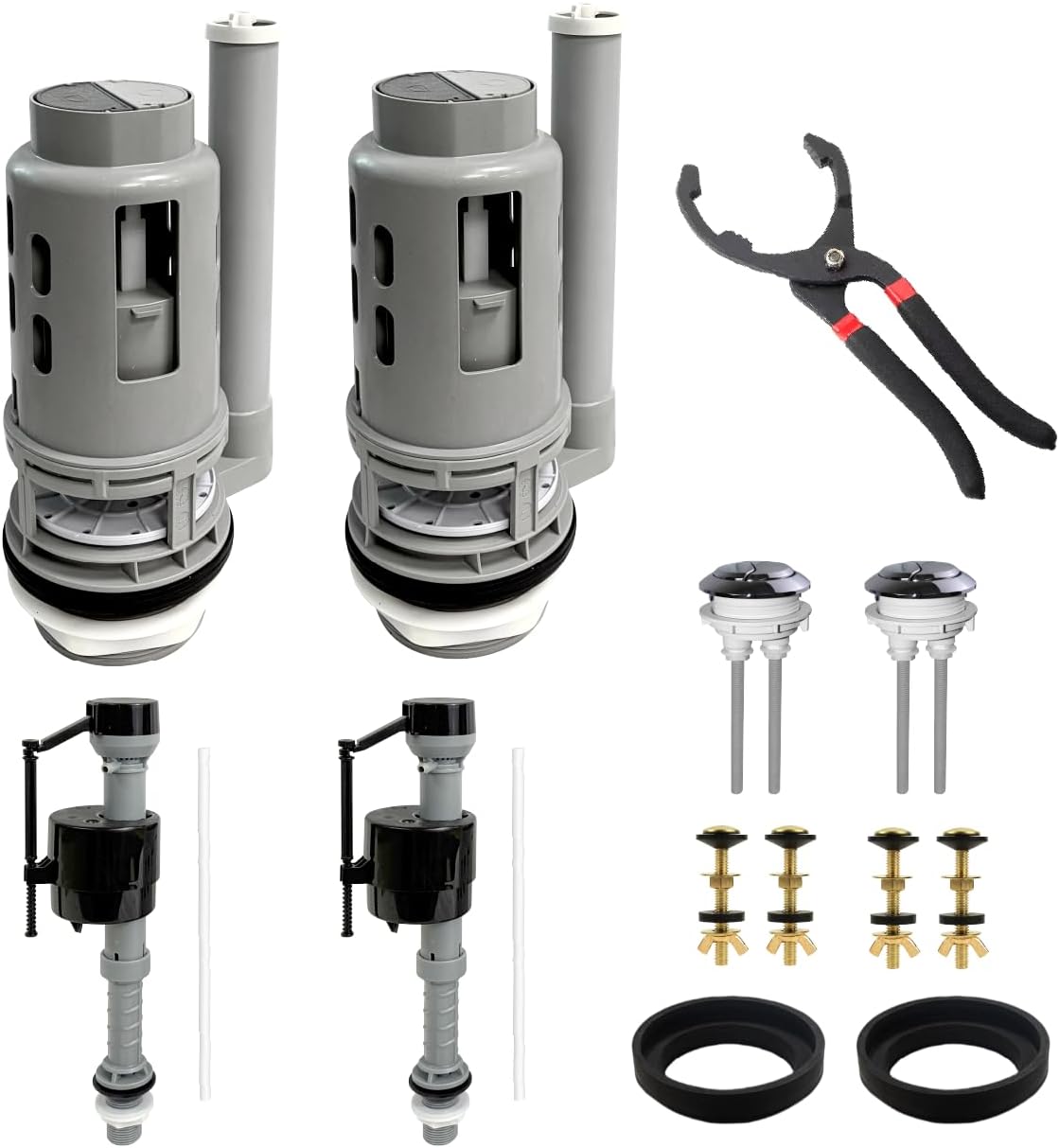 Kit repuesto válvula descarga 3pulg comp Glacier Bay y universal