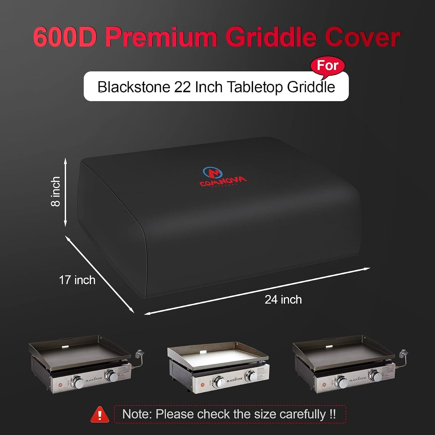 Cubierta para plancha Blackstone 22pulg resistente