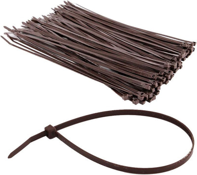 Bridas madera 12pulg jardinería 50lb 100pzas