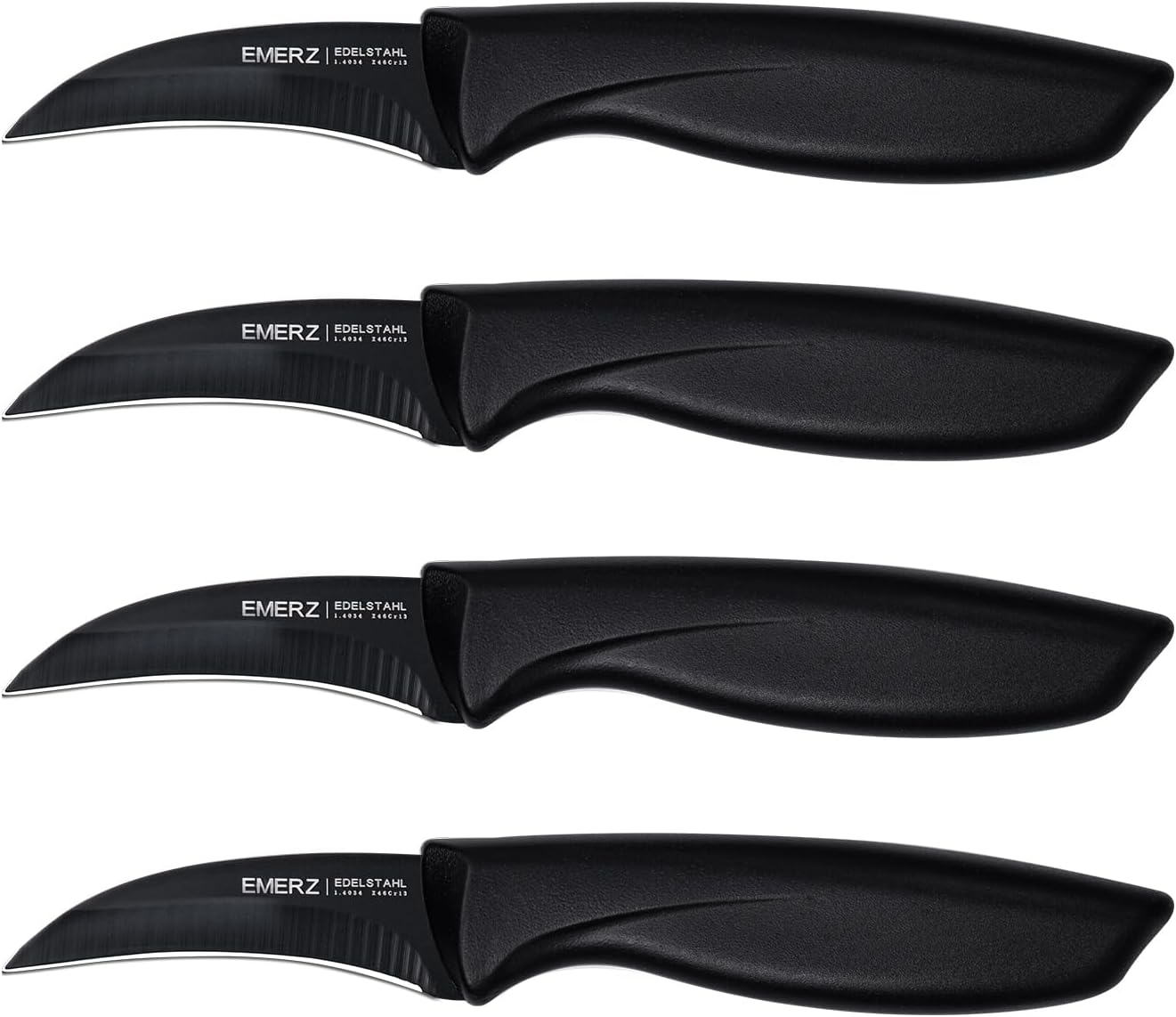 Juego de cuchillos de pelar Bird Beak con acero inoxidable y asas resistentes