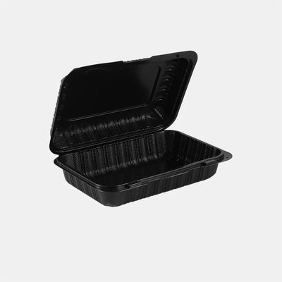 Contenedor bisagra MFPP negro 9x6 200pzas