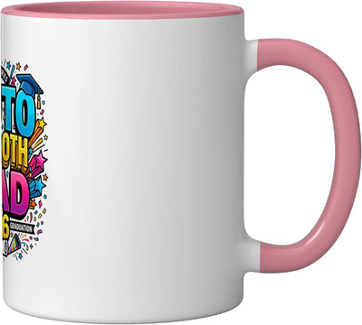 Taza Cerámica Celebración Graduación 2026 Rosa/Blanco