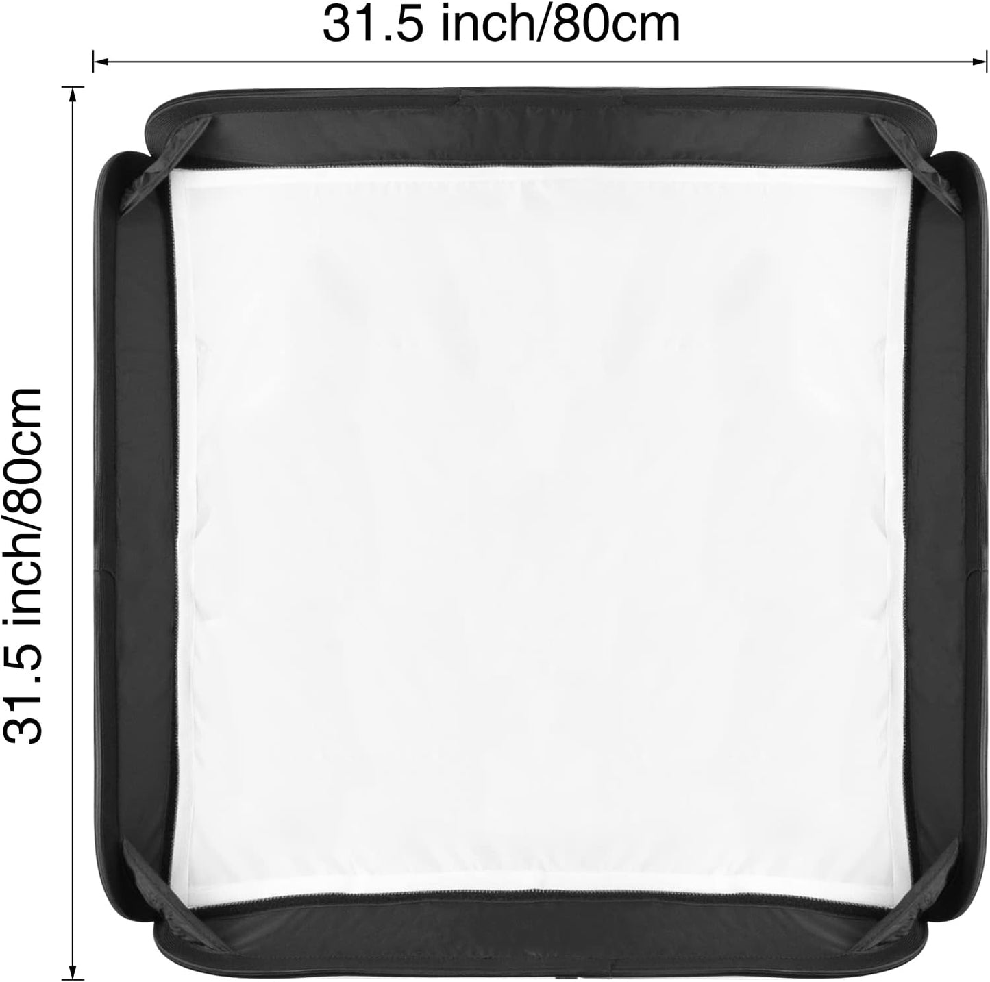 Softbox 32x32pulg con soporte S2 Bowens para flashes V1 AD200 AD400