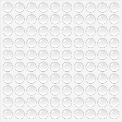 100 Pzas Almohadillas Silicona Antiderrap para Puerta Armario