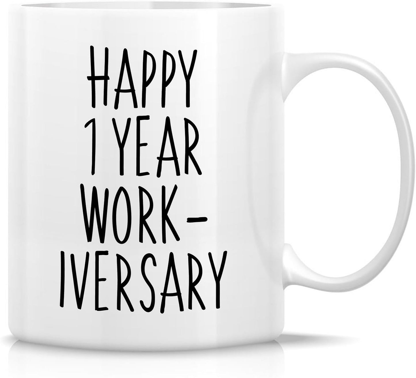 Taza de café o té para aniversario laboral humorístico 11 oz