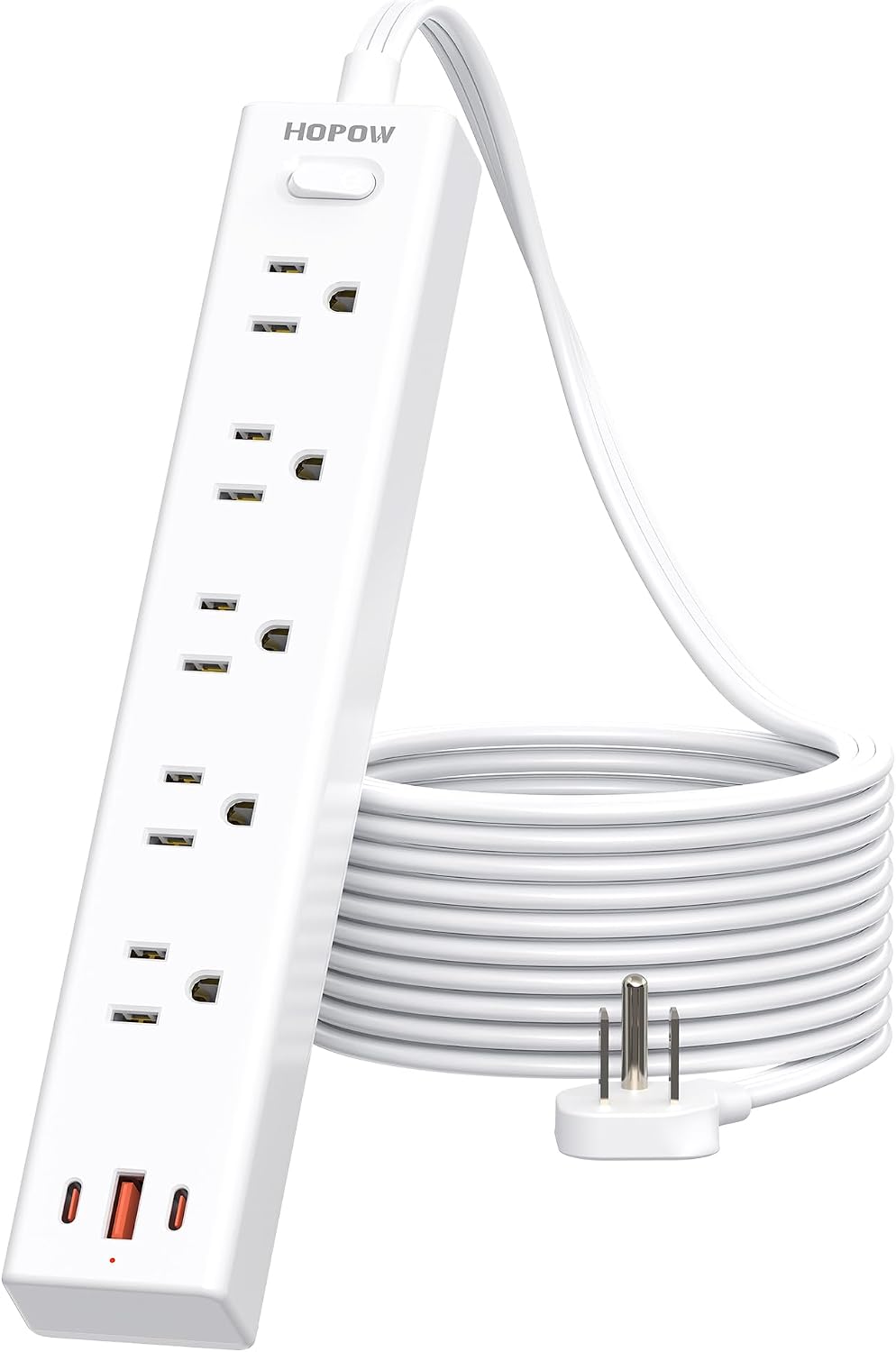 Regleta enchufe plano extensión 10pies 5 salidas 3 USB C 1700J