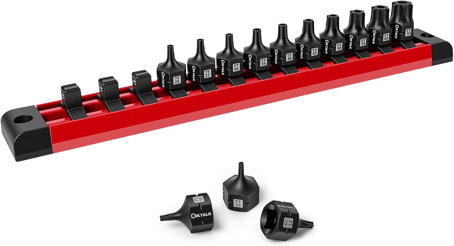 Set 13 Llaves Torx Impacto Acero S2 Antivuelco