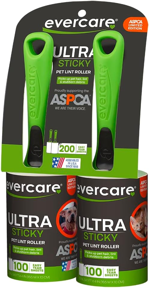 Rodillo pelusa mascotas 100 hojas reutilizable para gatos y perros