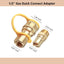 Kit conexión rápida gas 1/2pulg conector latón macizo