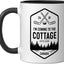 Taza Cerámica para Café Negro/Blanco