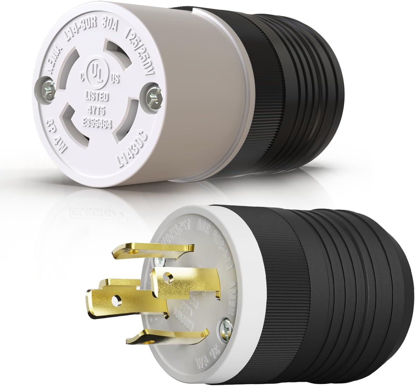 Enchufe NEMA L14-30P y conector bloqueo 30A 125/250V
