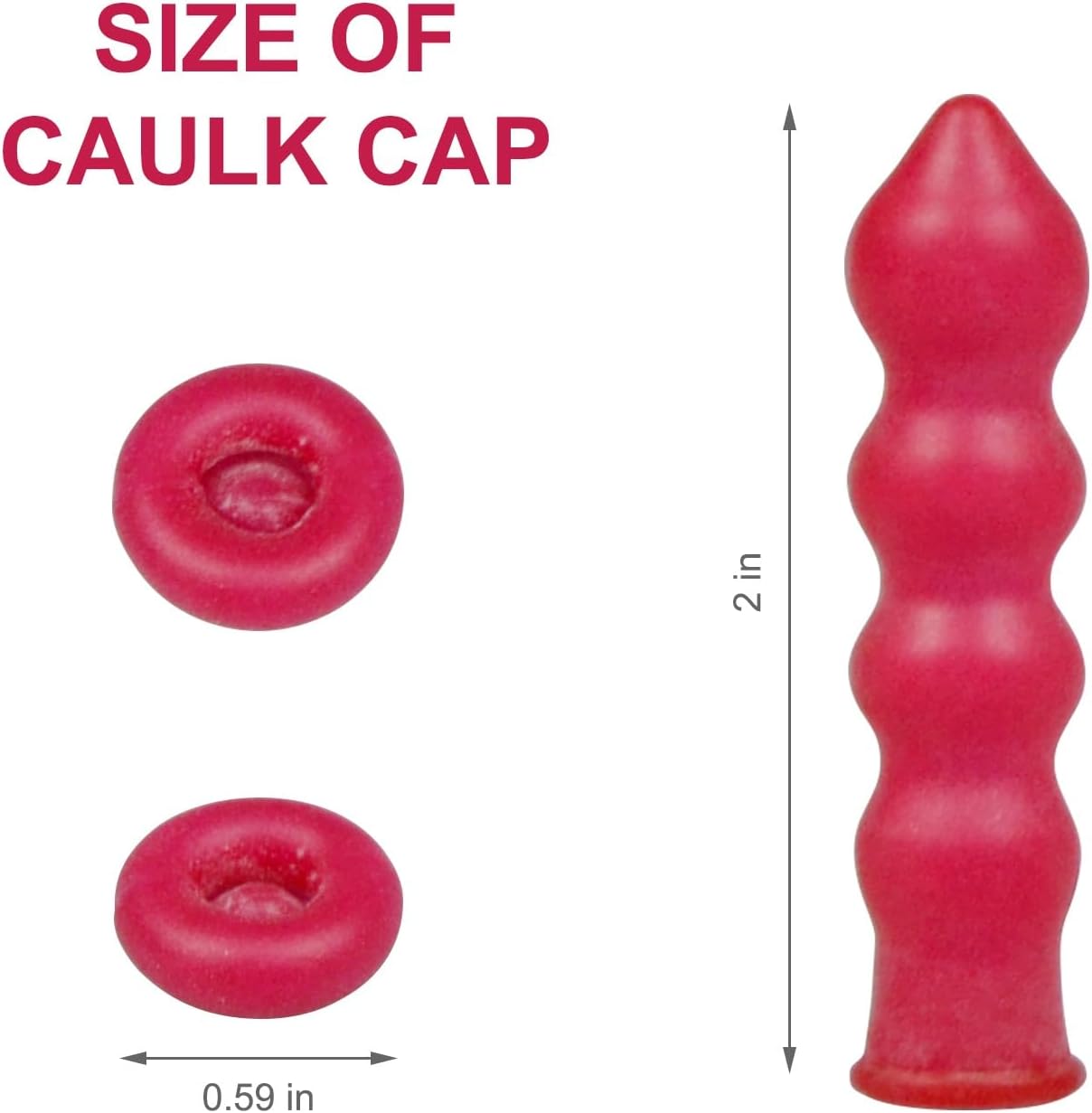 Pack 5 Tapas Selladoras Tubos Calafateo