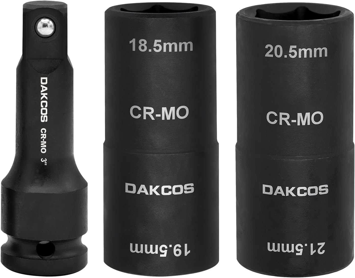 3 Llaves impacto aluminio 0.728x0.768pulg