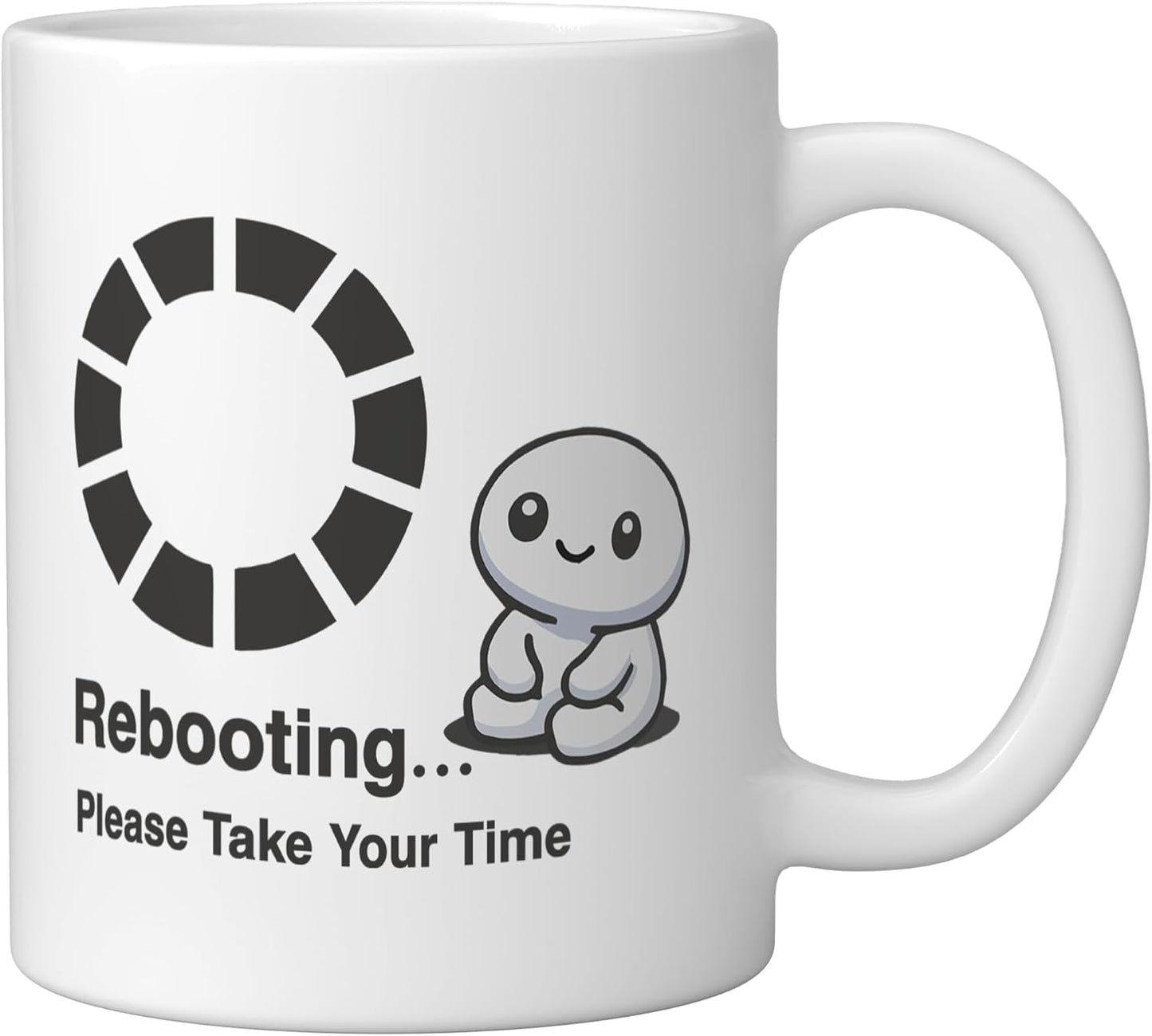 Taza Cerámica Frases Motivadoras Tech Humor Blanco