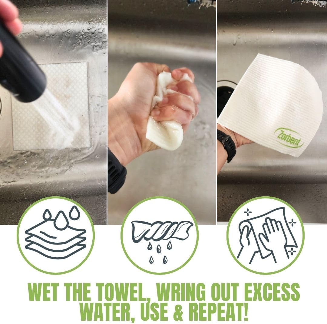 Toalla súper absorbente natural 6 pzas multiusos lavable