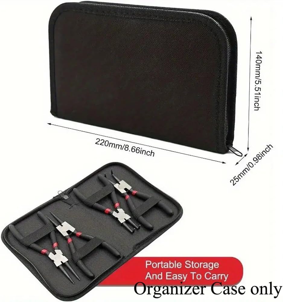 Bolsa organizadora para pinzas de anillo snap con funda protectora