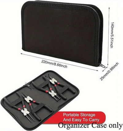 Bolsa organizadora para pinzas de anillo snap con funda protectora