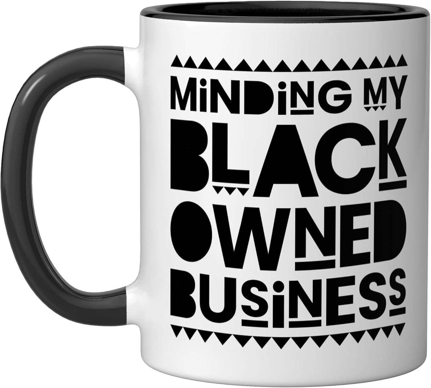 Taza cerámica para emprendedor dueño de negocio negro