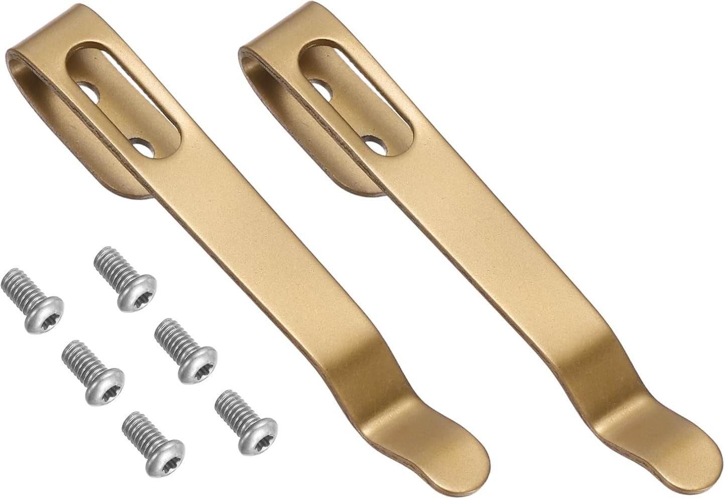 Set 2 Clips Bolsillo Acero Inox Plegables