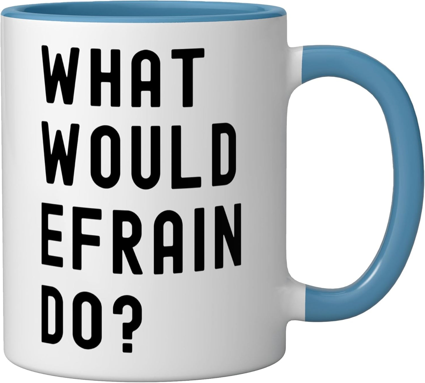 Taza cerámica What Would Efrain Do Azul/Blanco