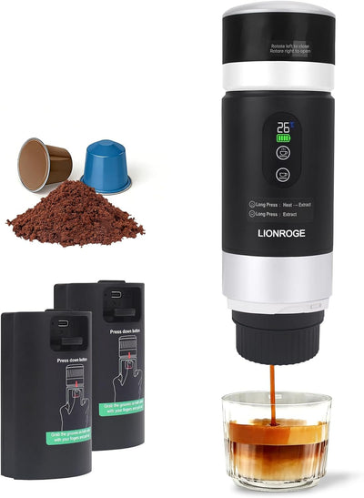 Cafetera Espresso Portátil 3en1 Con Batería USB-C