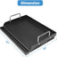 Placa parrilla 17x13pulg antiadherente para gas carbón eléctrica