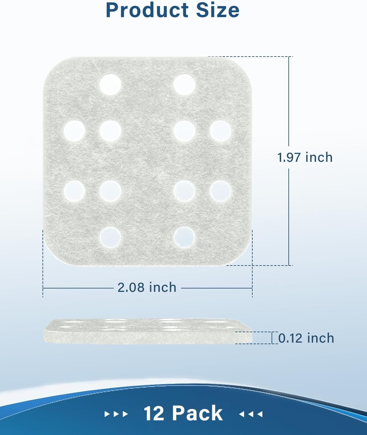 12 Pzas Almohadillas Absorción Mineral Humidificador