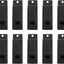 10 Ganchos Metal Negro para Placa Pared Accesorios Listón