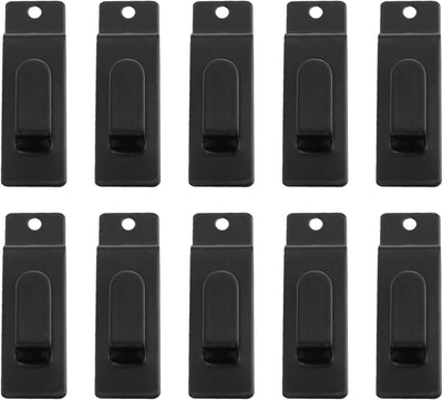 10 Ganchos Metal Negro para Placa Pared Accesorios Listón