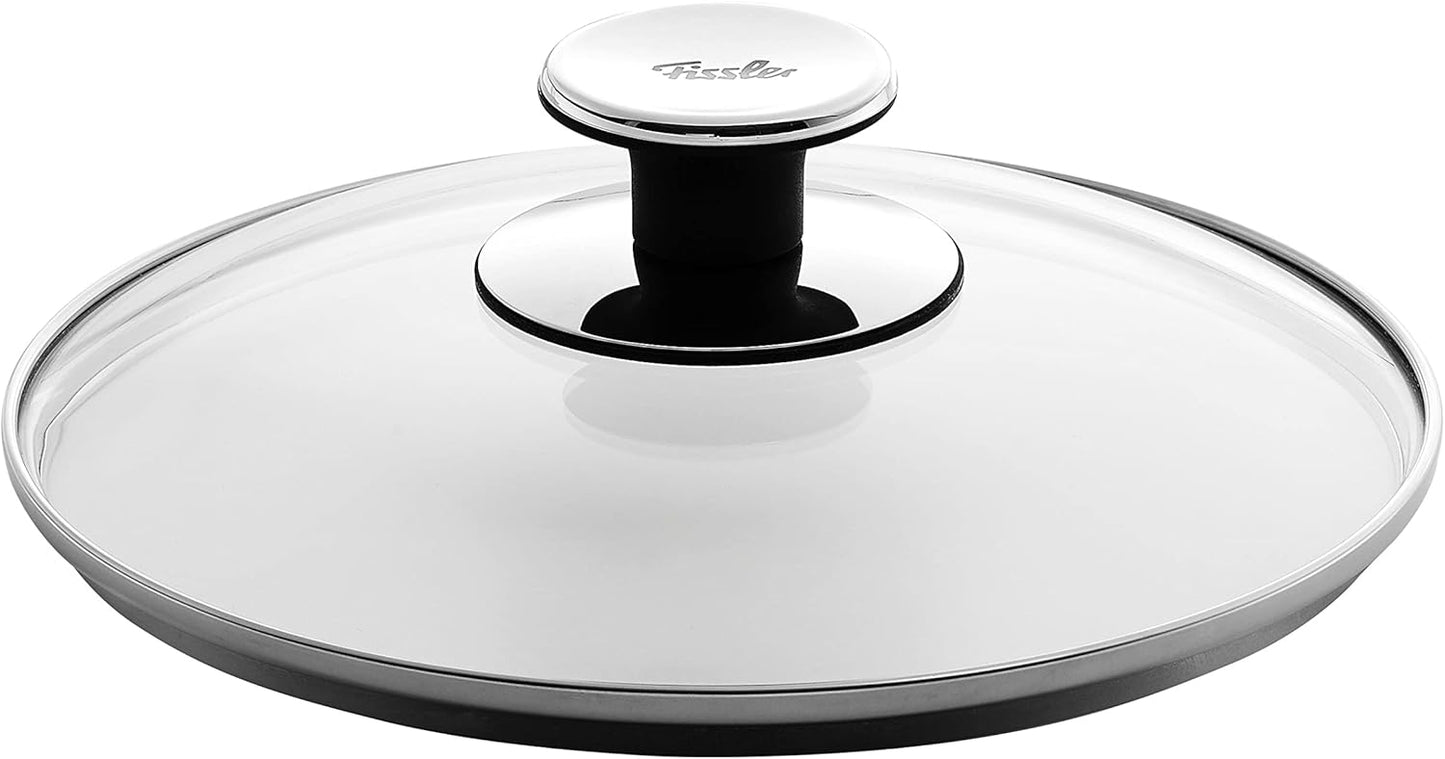 Wok cerámico 11pulg con tapa cristal color negro