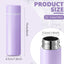 Mini botella acero inox 4.4oz a prueba de fugas para mujer y niño