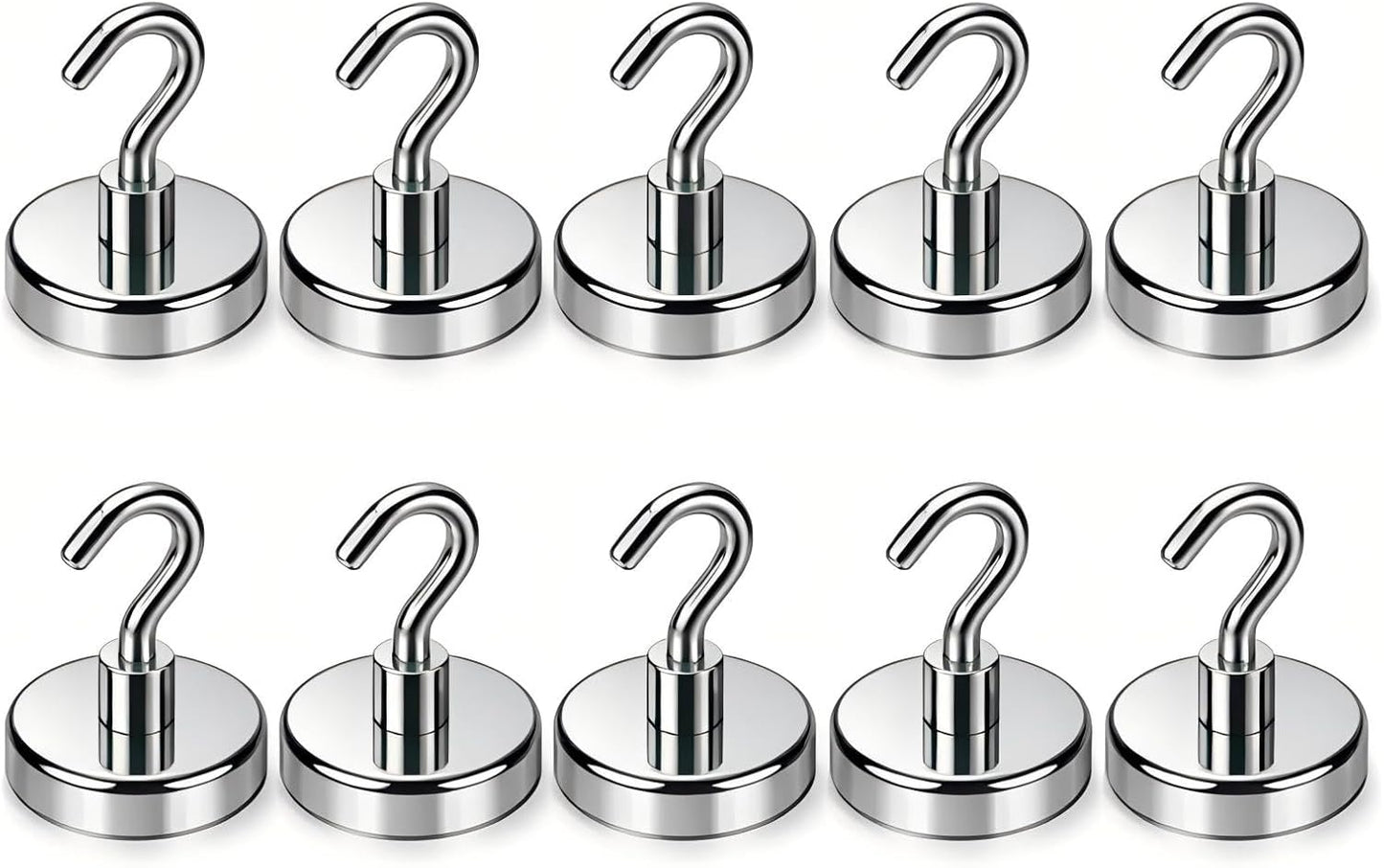 Ganchos magnéticos 20lb set 10 pzas