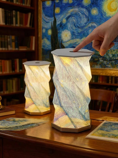 Luz Nocturna Plegable Portátil para Dormitorio Viaje Regalo