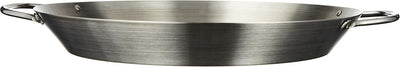 Sartén acero inox 12pulg asas color plata modelo BBQ122