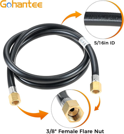 Conjunto extensión manguera propano 5ft 3/8pulg accesorios