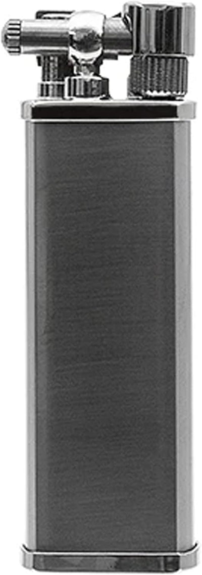 Encendedor tubos japonés recargable ajustable níquel negro