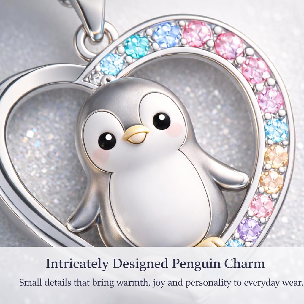 Juego 5 Pzas Pingüino Accesorios Temáticos Mujer