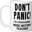 Taza Cerámica para Profesor de Historia Blanca