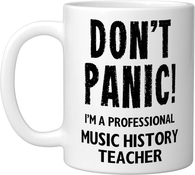 Taza Cerámica para Profesor de Historia Blanca