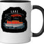 Taza Cerámica Lake Wallenpaupack Negro/Blanco