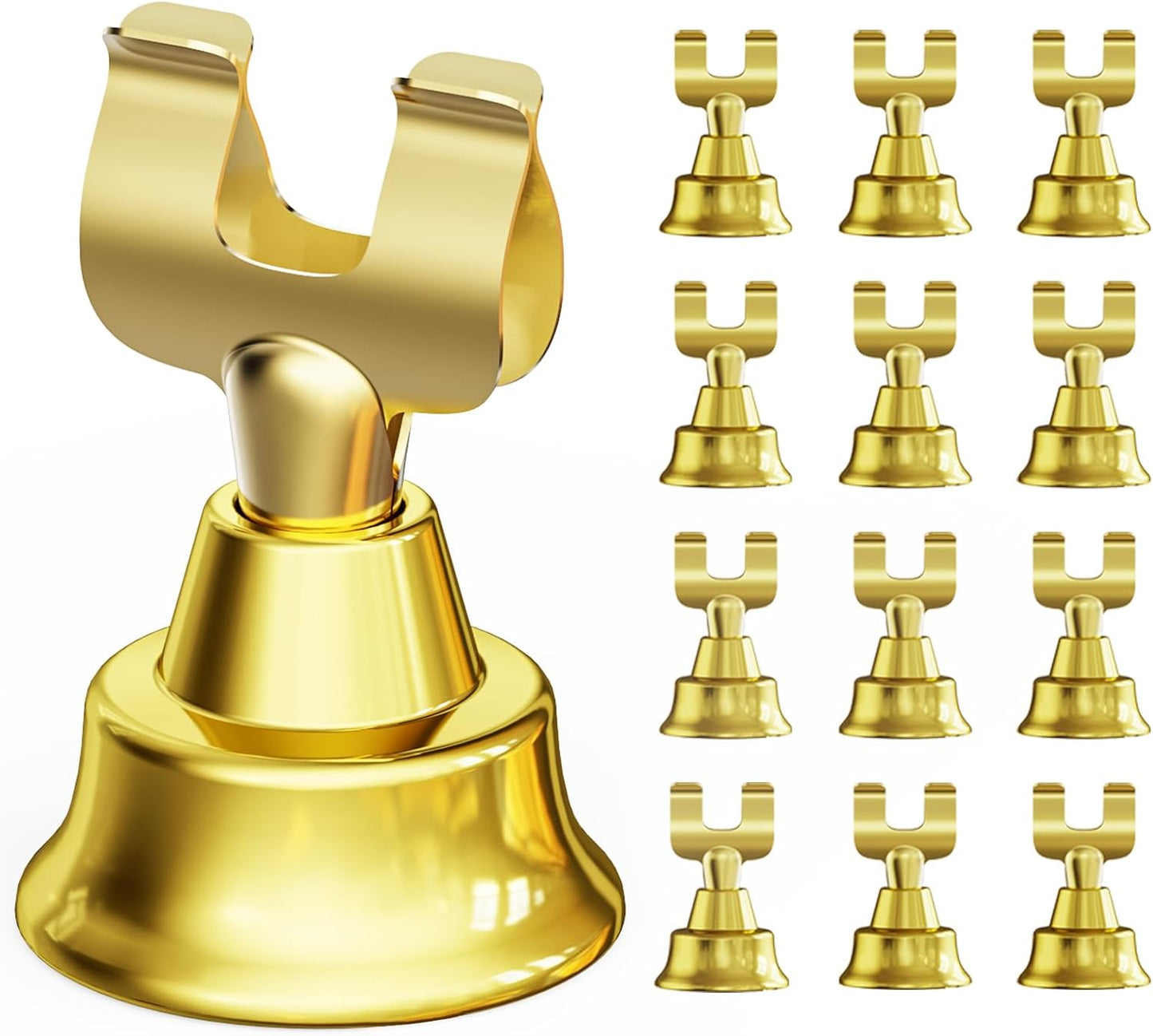 12 Tarjeteros Dorados Mesa para Bodas Eventos 1.8pulg