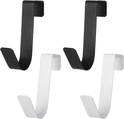 4 Ganchos Metal Resistente para Puerta Gabinete Cocina Baño