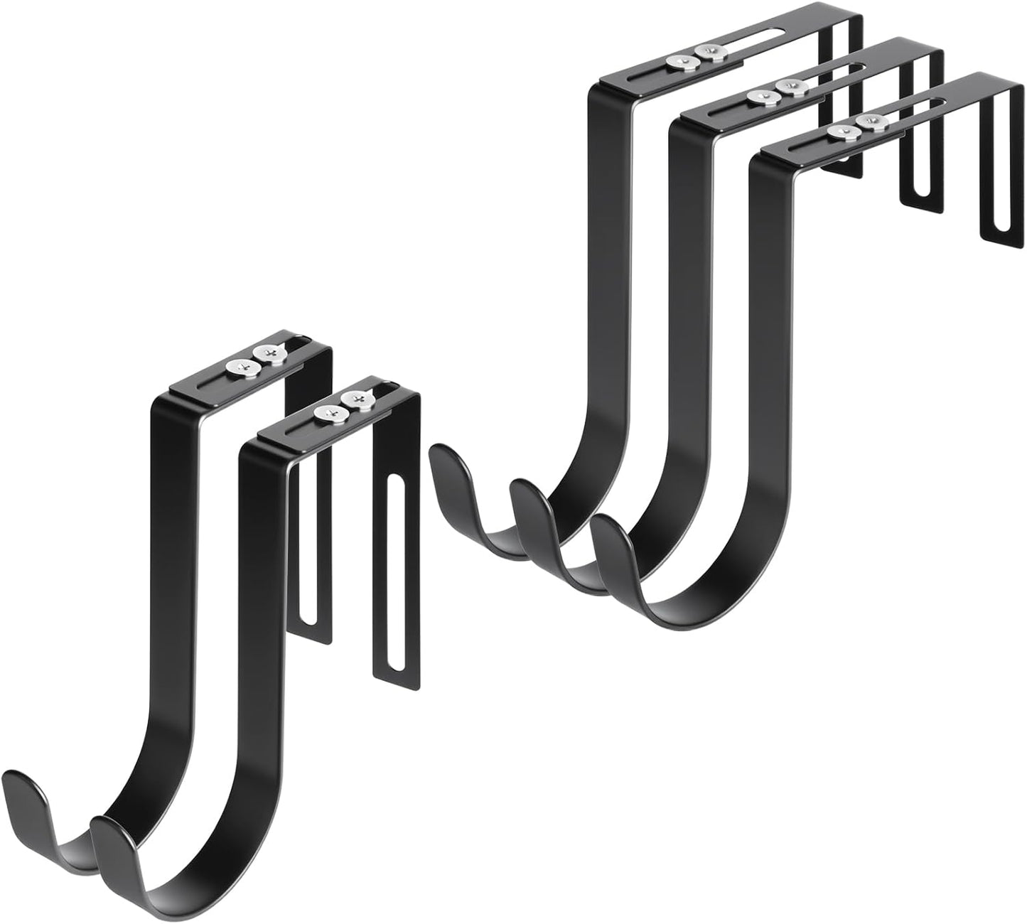 Ganchos ajustables para puerta de metal resistente
