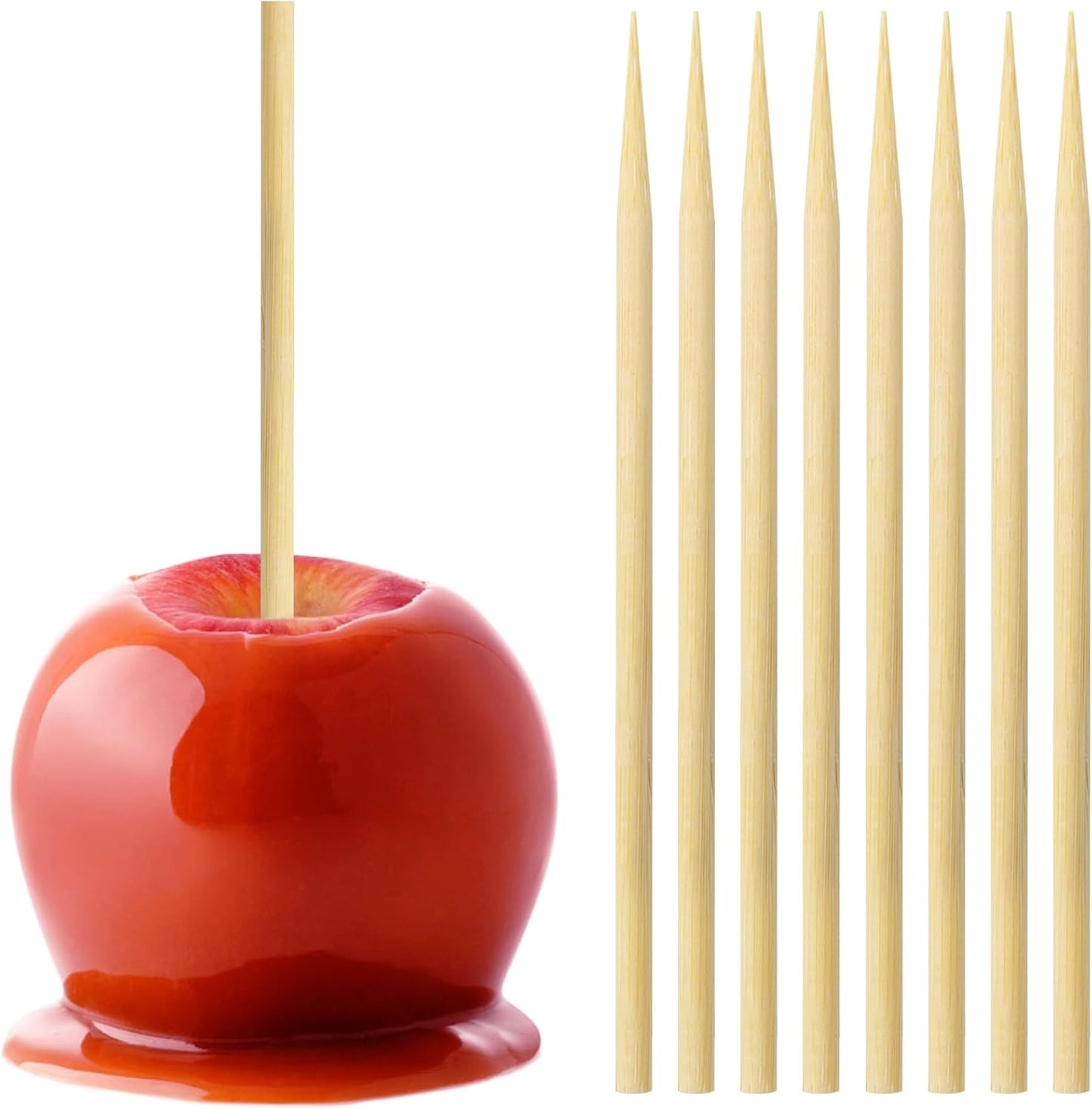 Palitos bambú 7pulg pincho barbacoa madera natural perro 50pzas