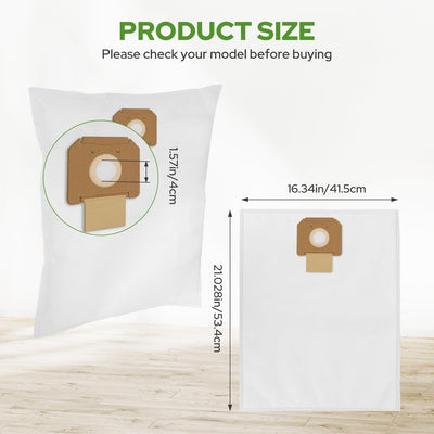 Bolsas vacío comp Bosc-h 9 galones paq 4