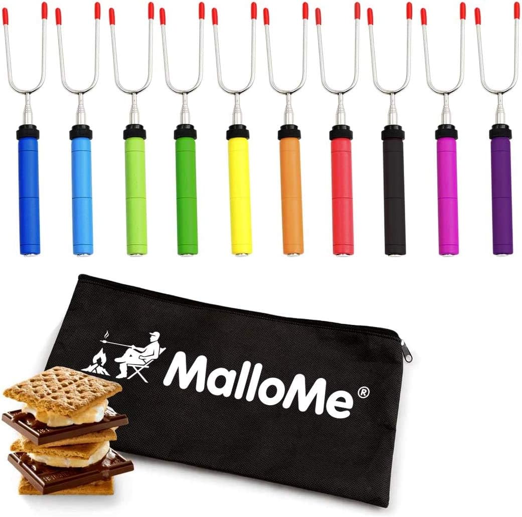 Pinchos Smore para hoguera 34pulg kit palos asar al aire libre
