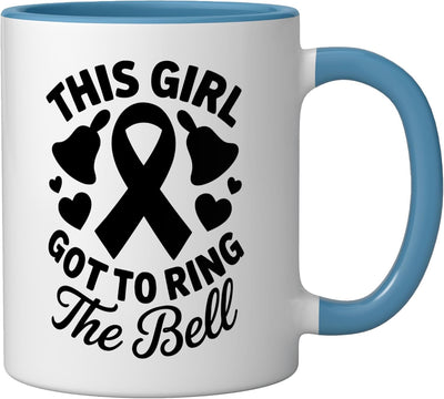 Taza Cerámica Ribete Rosa para Sobrevivientes de Cáncer de Mama