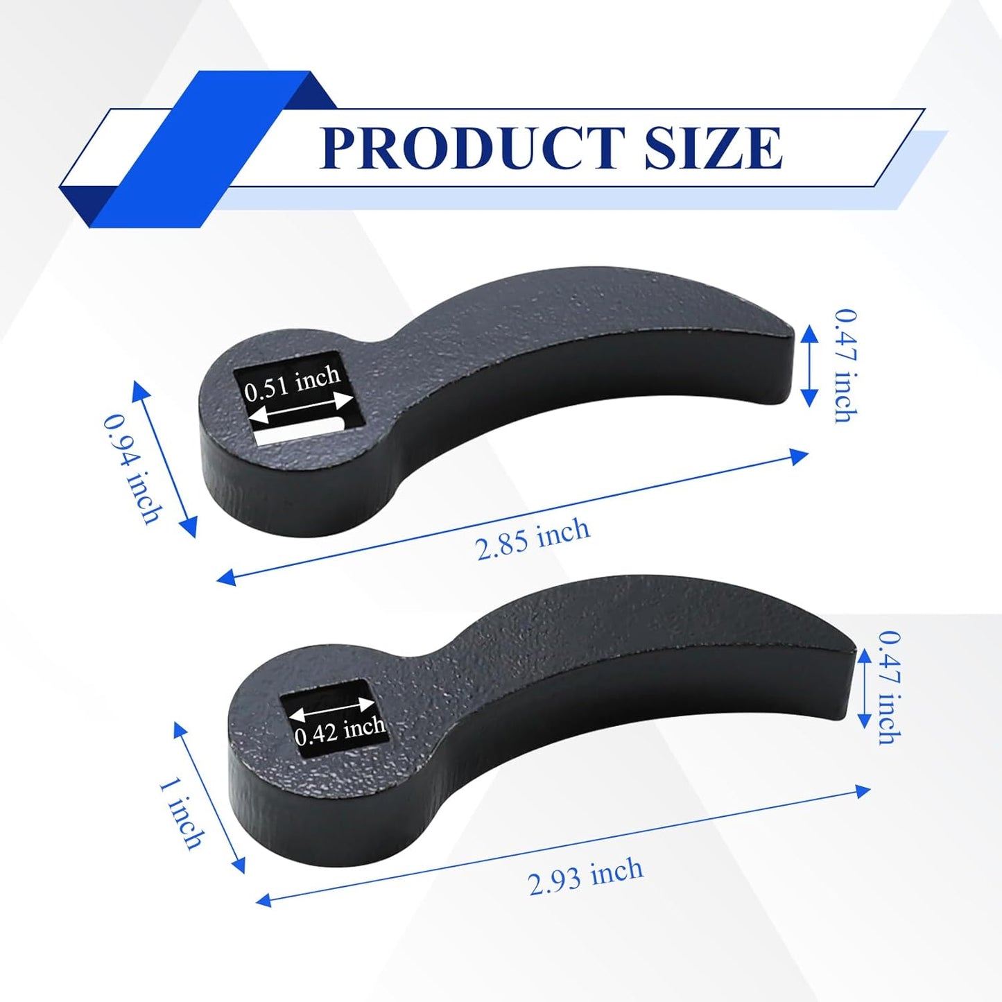 2 Adaptadores llave palanca 1/2 y 3/8 pulg