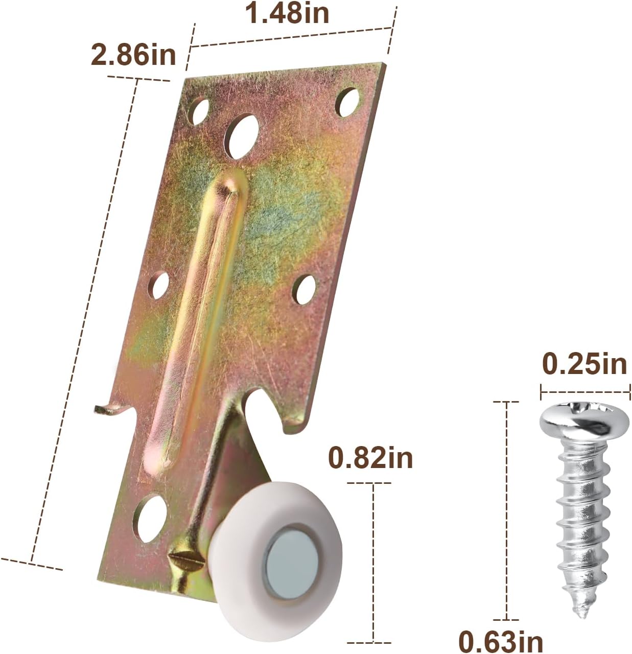 Rodillo riel soporte acero comp Prime-Line R 7132 set 2