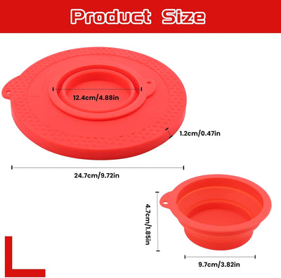 Cubierta silicona para tazón KitchenAid 6-7qt roja